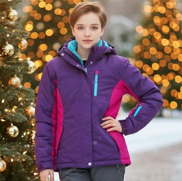 ZeroXposur Other - ZeroXposur Girls Size 16 XL Heavyweight Faux Fur Hooded 2 in 1 Jacket / Coat EUC